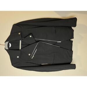 XS/S Calvin Klein Black Moto-Style Jacket
